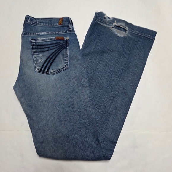 7 For all Mankind Dojo Jeans 29x34.5 - Picture 1 of 5